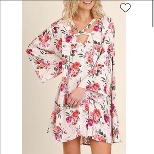 Umgee floral boho tunic dress